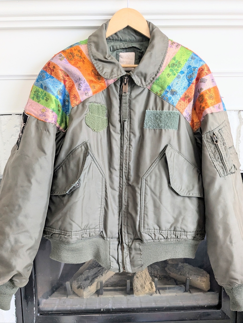 Vintage Custom Military-Issue CWU-45/P Flyers Jacket Customized by WE ARE HAH - Picture 4 of 14